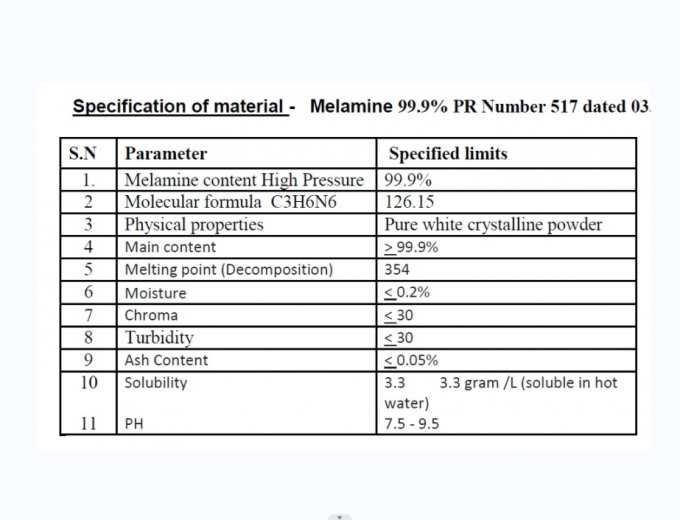 Pulver-Lieferanten des Weiß-99,9% des Melamin-A5 für Melamin-Geschirr 0