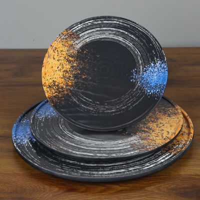 Ein guter Preis. Verschiedene Größe des runden Melamin-Platten-Sushi-Melamin-Teller-Vorrates verfügbar Online