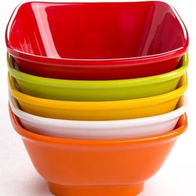 Ein guter Preis. Buffet-Umhüllungs-Melamin-Plastikschüsseln, wiederverwendbare ovale Melamin-Salat-Schüssel Online
