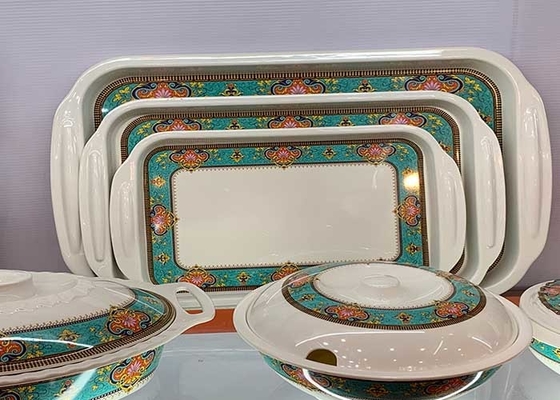 Ein guter Preis. Rechteckiges Melamin 100% dienender PlastikTray With Handle Online