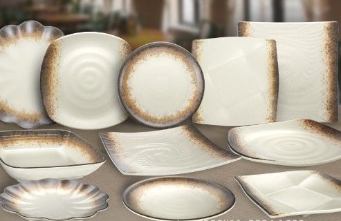 Ein guter Preis. Melamine-Tischgeschirr in weißer Farbe Online