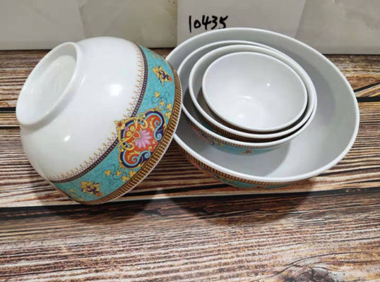 Ein guter Preis. Einfach zu reinigen und langlebig Melamine-Serving Bowl mit hellen Farben und Keramik-Look Online