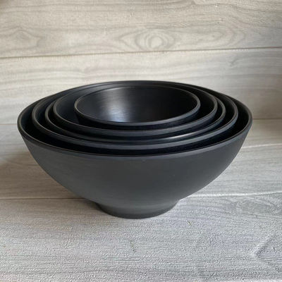 Ein guter Preis. 100% Foor Grade schwarze Farbe Melamin-Servier-Schüssel-Sets Einweg für das Hotel Online