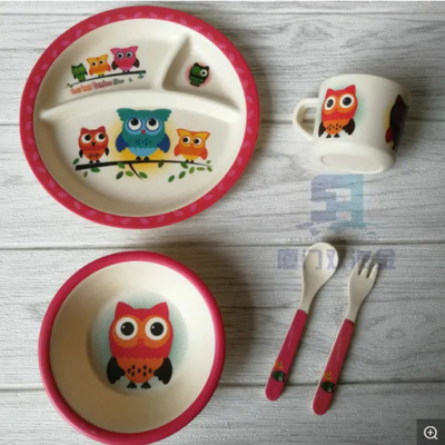 Ein guter Preis. Mehrfarbenbambusfaser-Platten, kompostierbare Bambusplatten für Kinder Online