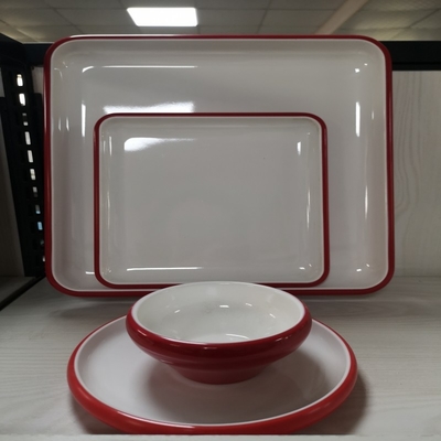 Ein guter Preis. Restaurant-dauerhafter flacher Plastikmelamin-großer Teller Online
