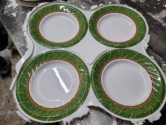 Ein guter Preis. Soem-Spülmaschinen-Safe Odorless Melamine-Tonwaren-Satz Online